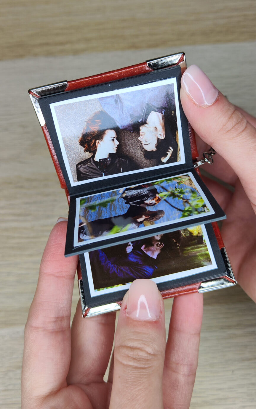 Mini album llavero con 10 fotos regalo de san valentin